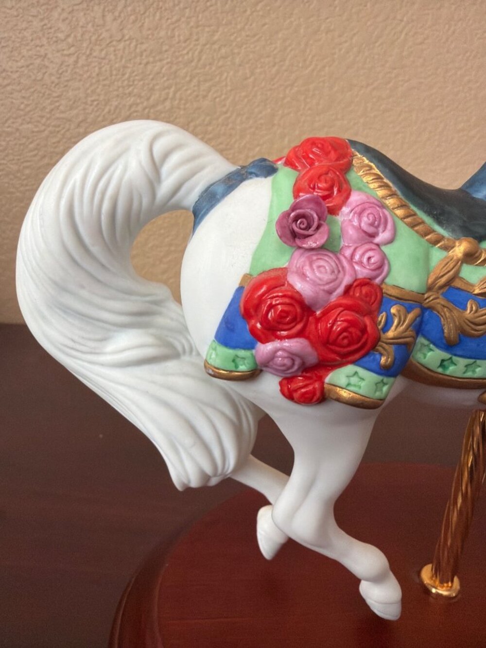 1988 Franklin Mint Carousel Enchantment Lynn Lupetti Porcelain Horse - No Box - Picture 11 of 14